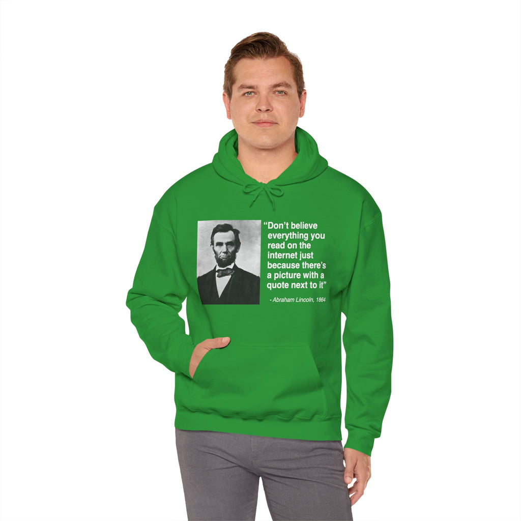 Abraham Lincoln Quote Hooded Sweatshirt
