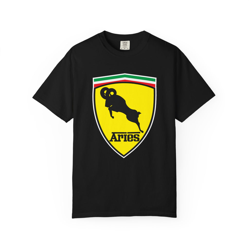 Aries (E) Aries Ferrari Edition Heavyweight Box-Cut Tshirt