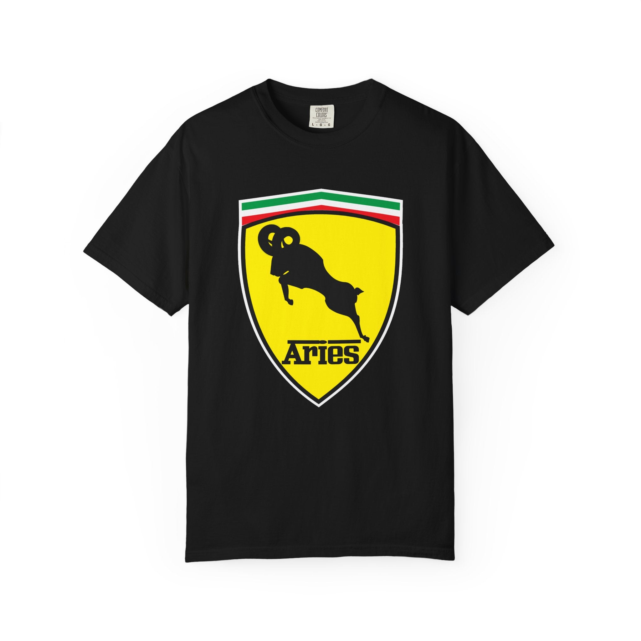 Aries (E) Aries Ferrari Edition Heavyweight Box-Cut Tshirt