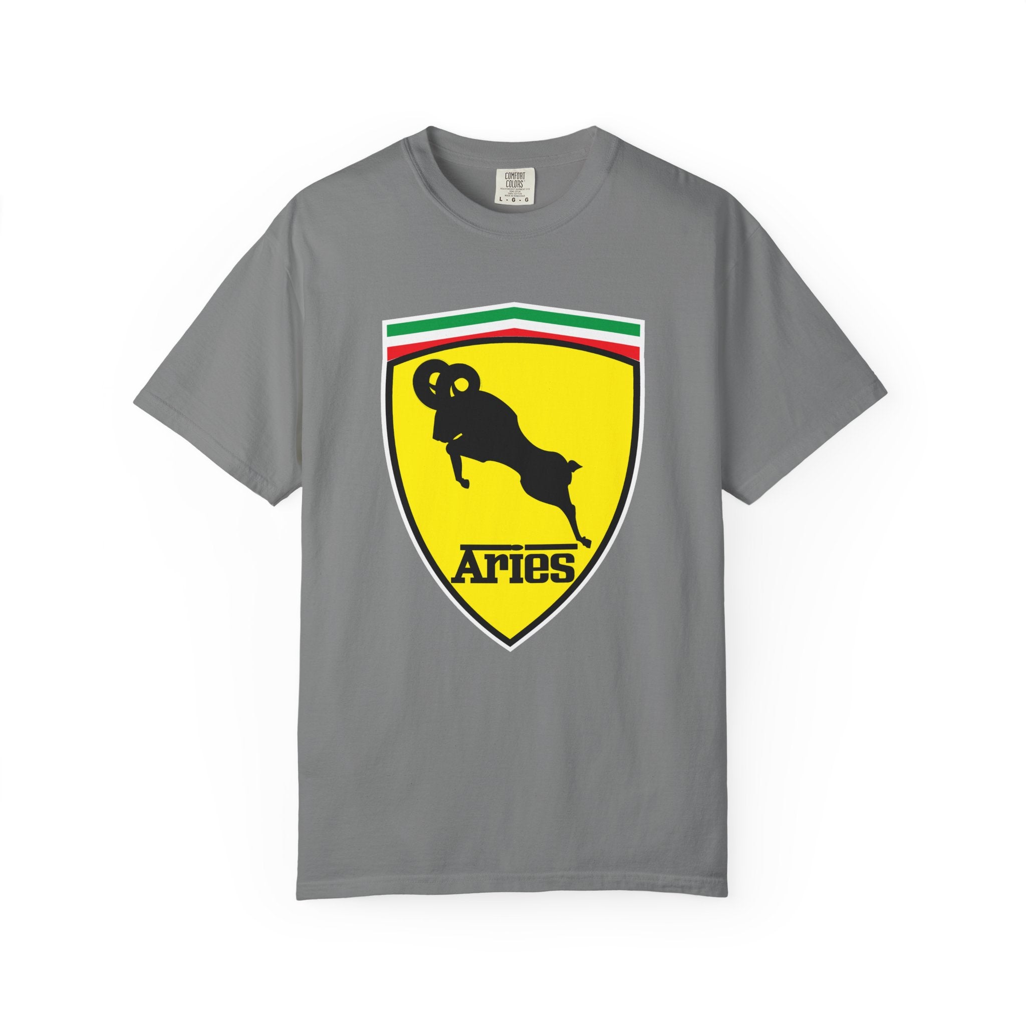 Aries (E) Aries Ferrari Edition Heavyweight Box-Cut Tshirt
