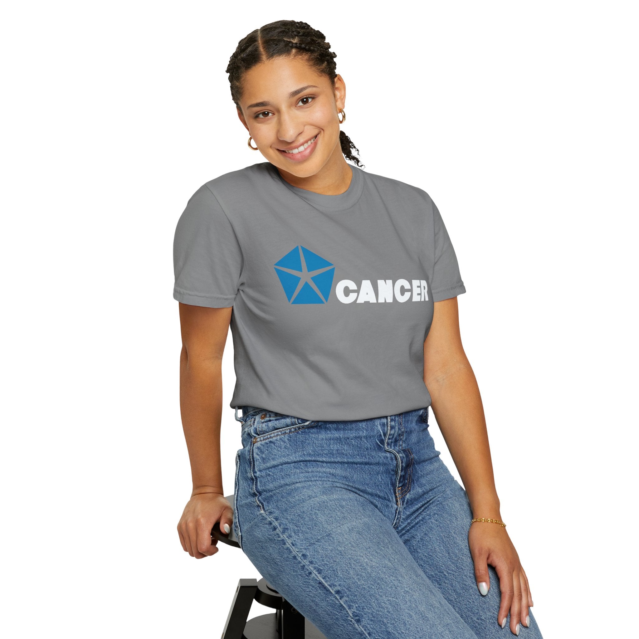 Cancer (D) Chrysler Edition Heavyweight Box-Cut Tshirt