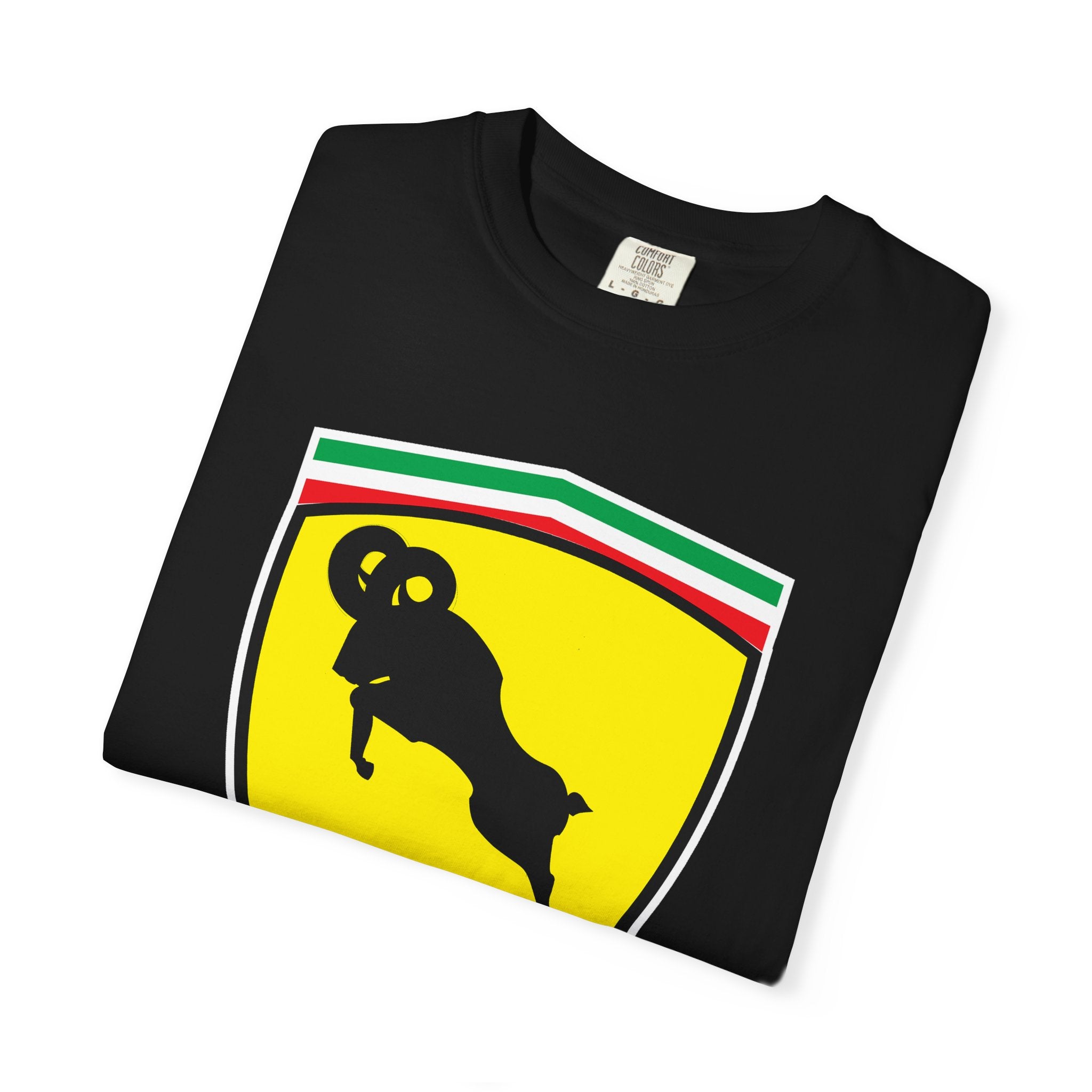 Aries (E) Aries Ferrari Edition Heavyweight Box-Cut Tshirt