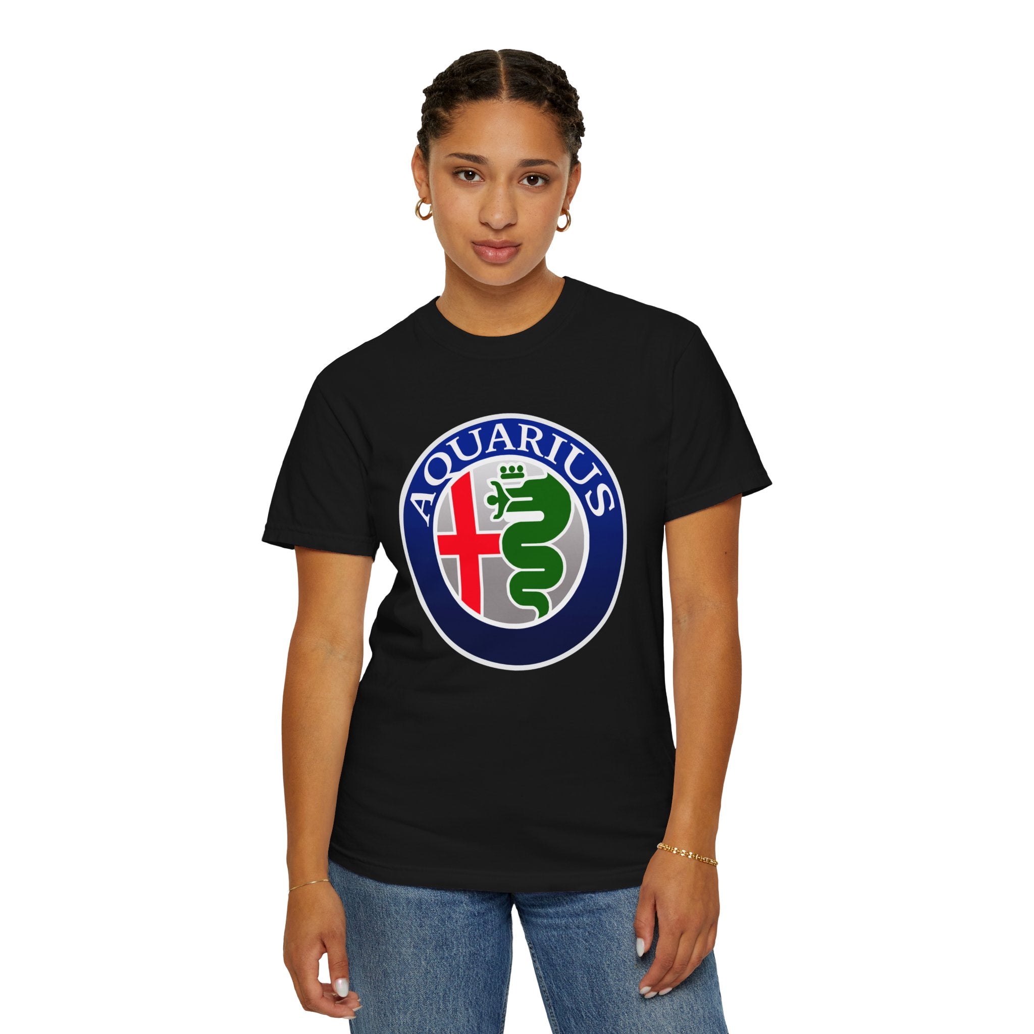 Aquarius (E) Alfa Romeo Edition Heavyweight Box-Cut Tshirt
