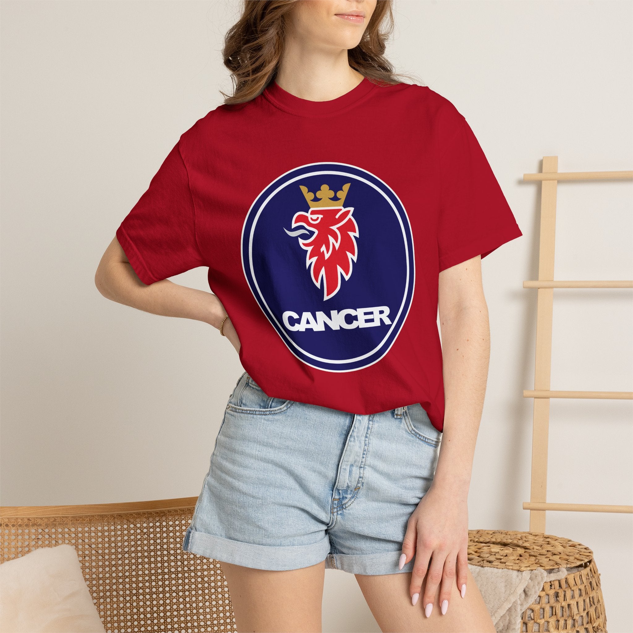 Cancer (E) Saab Edition Heavyweight Box-Cut Tshirt