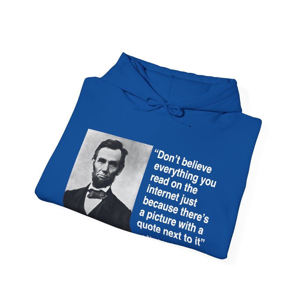 Abraham Lincoln Quote Hooded Sweatshirt