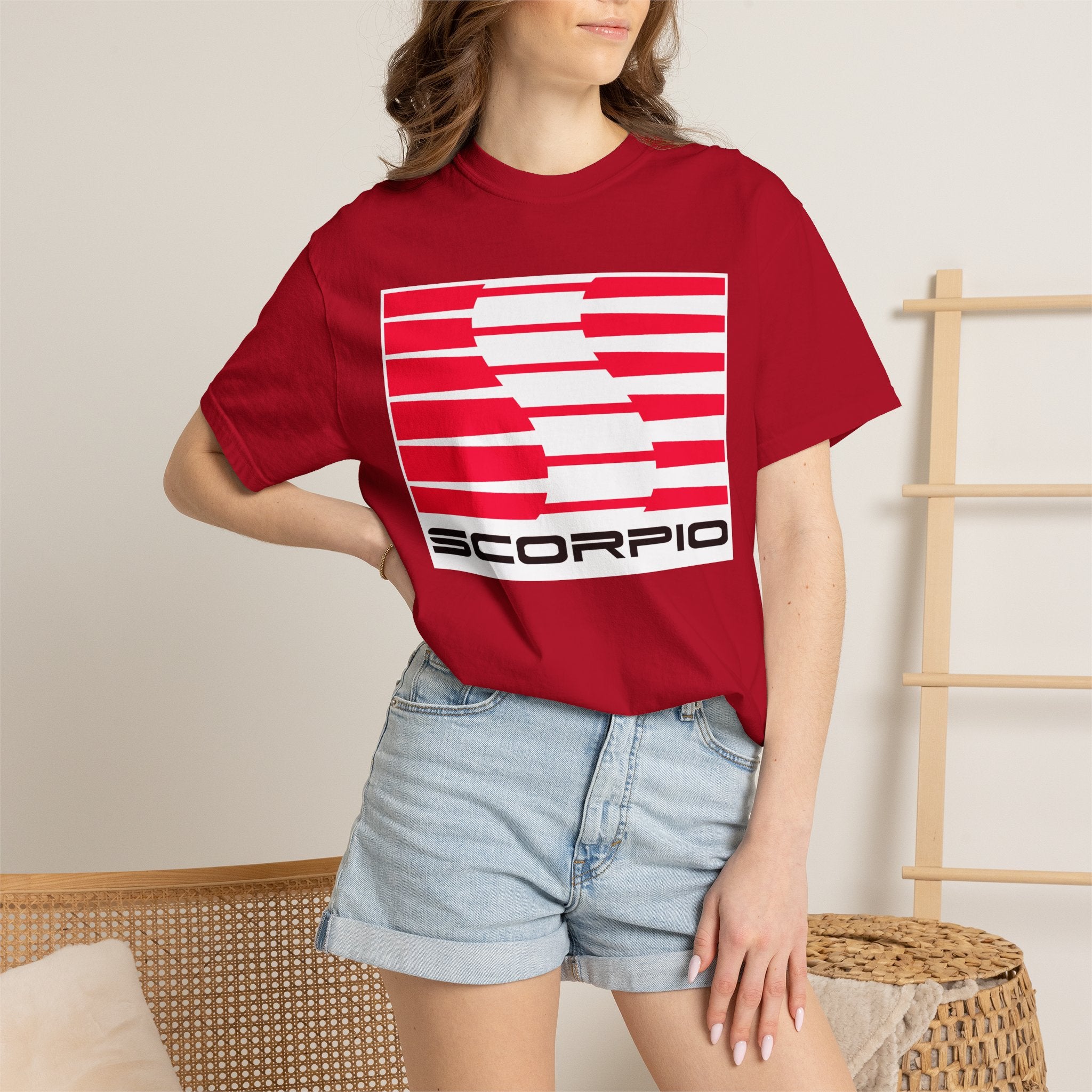 Scorpio (D) Saleen Mustang Heavyweight Box-Cut Tshirt