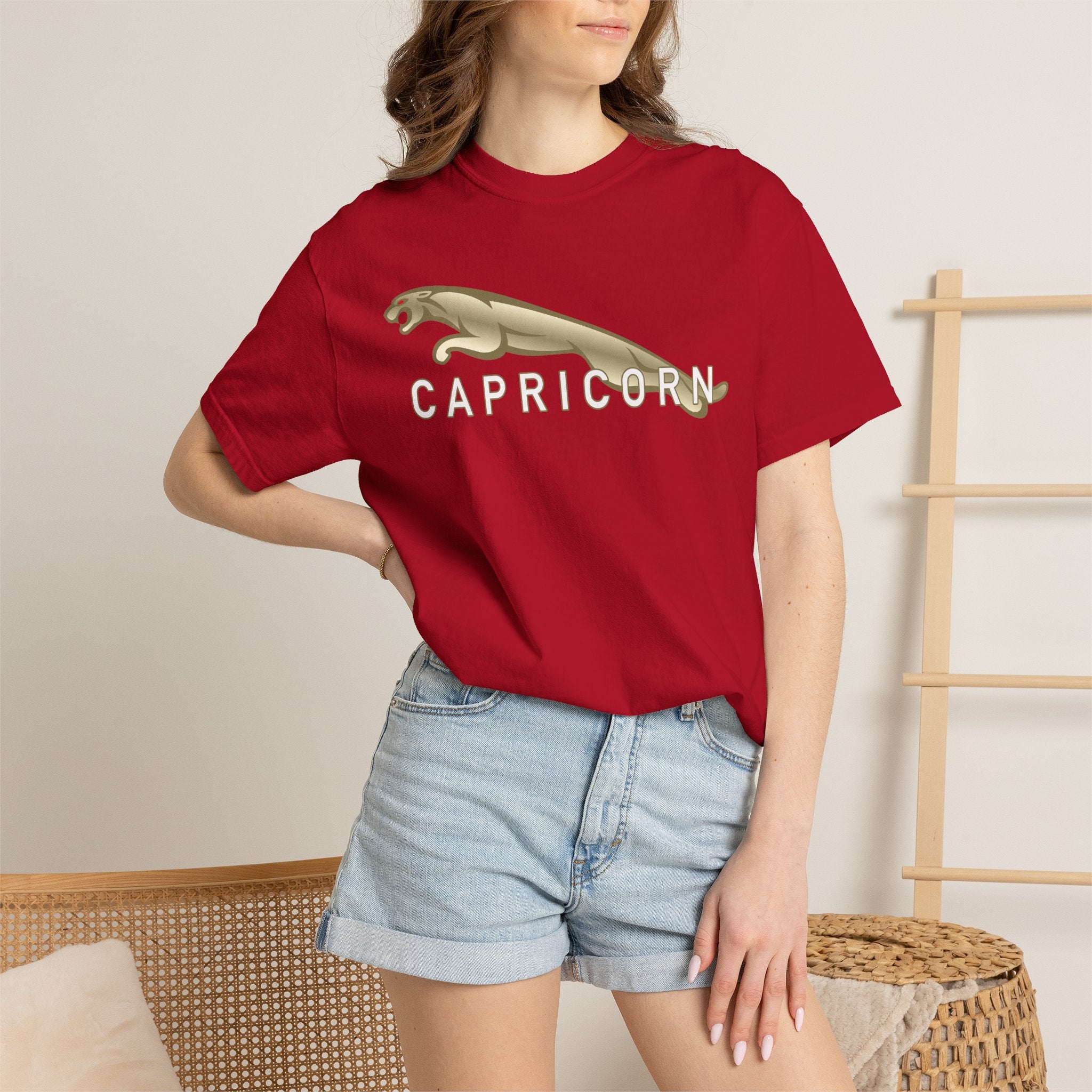 Capricorn (E) Jaguar Edition Heavyweight Box-Cut Tshirt