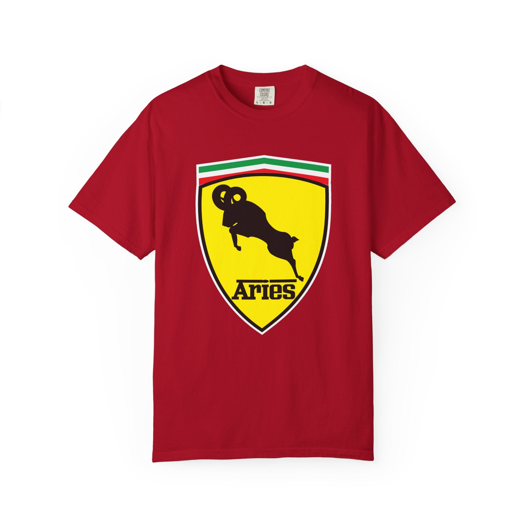 Aries (E) Aries Ferrari Edition Heavyweight Box-Cut Tshirt