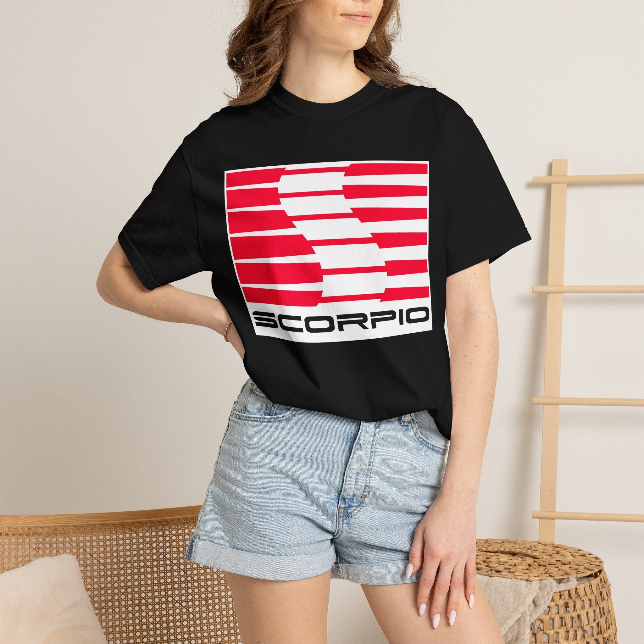 Scorpio (D) Saleen Mustang Heavyweight Box-Cut Tshirt