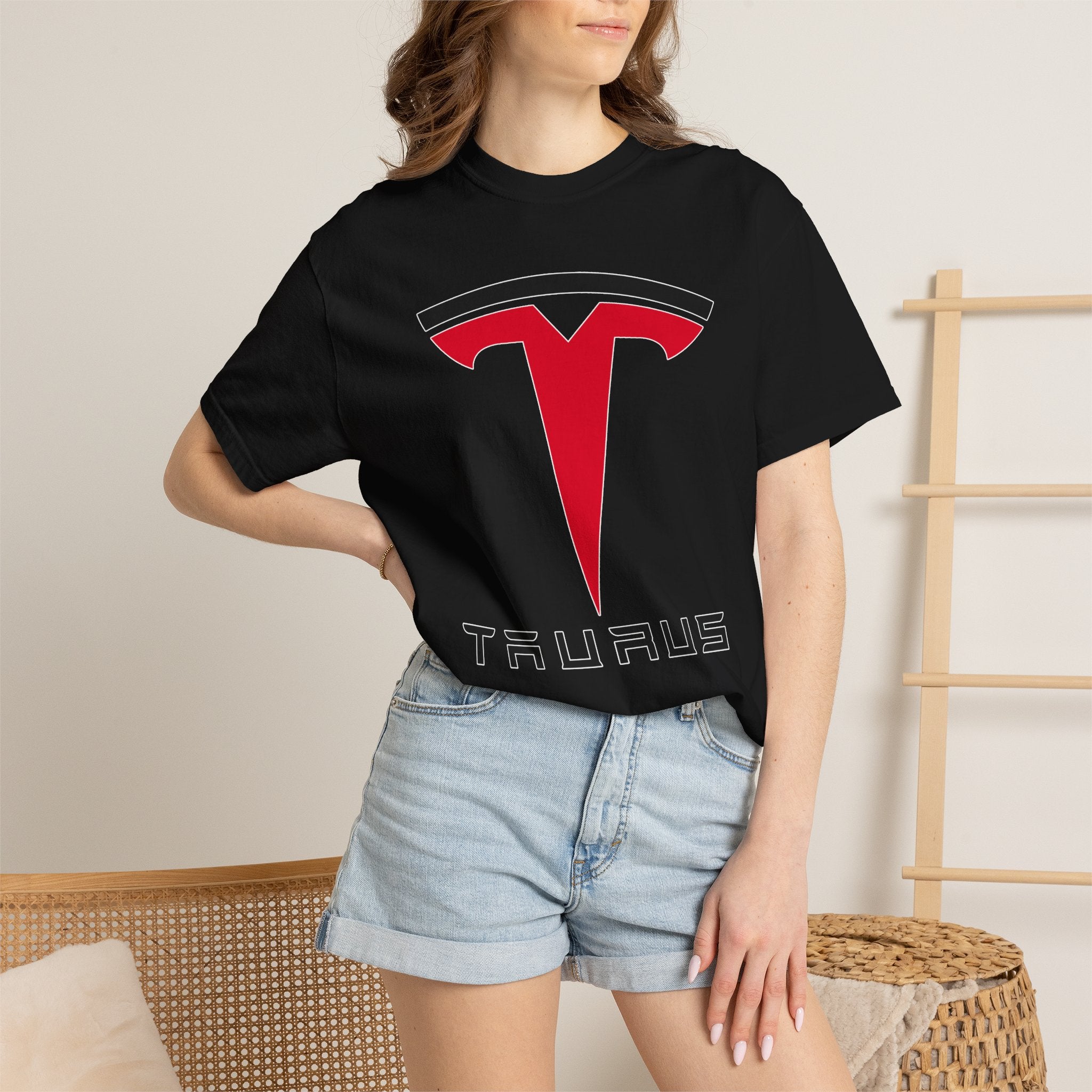 Taurus (D) Tesla Edition Heavyweight Box-Cut Tshirt