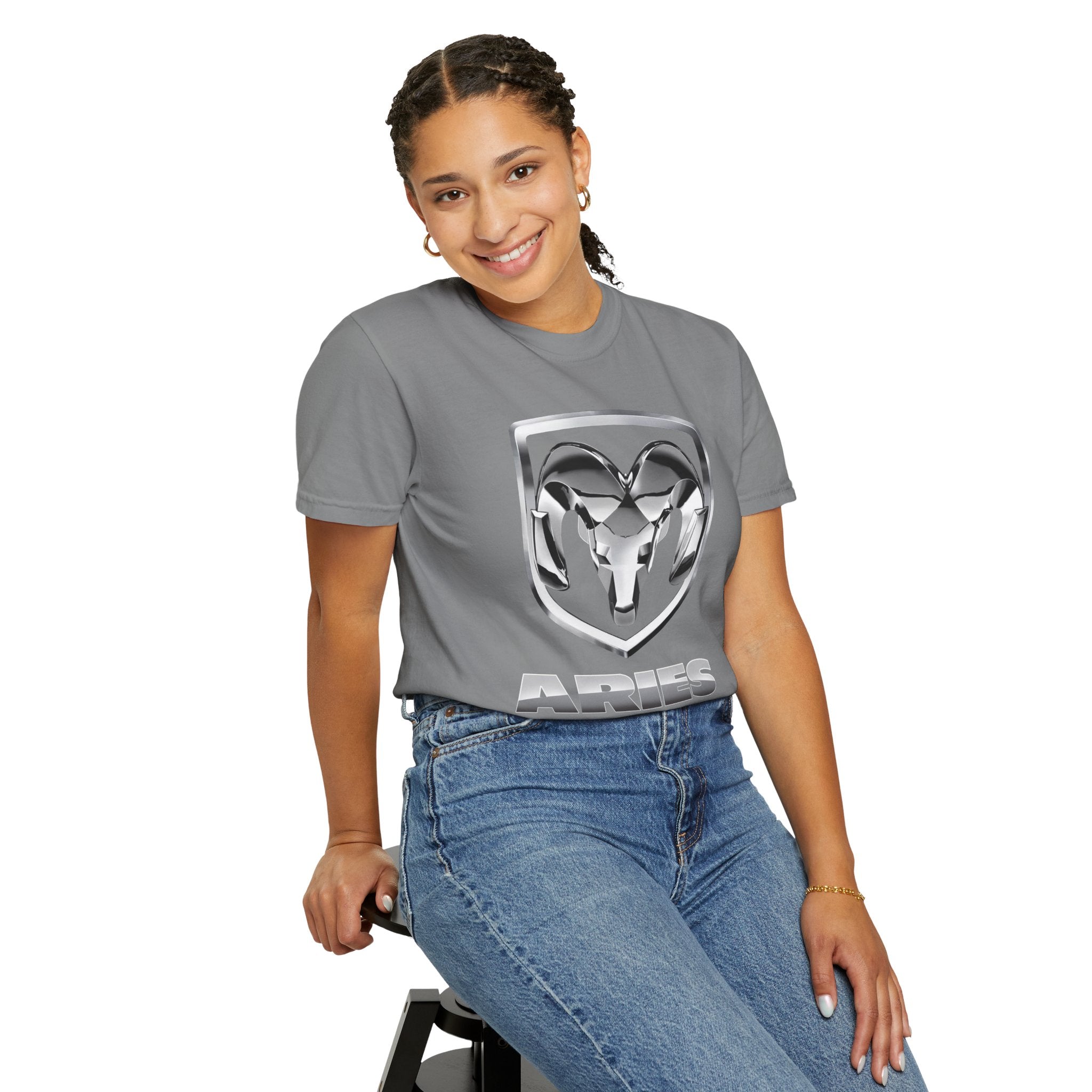 Aries (D) Dodge Ram Edition Heavyweight Box-Cut Tshirt