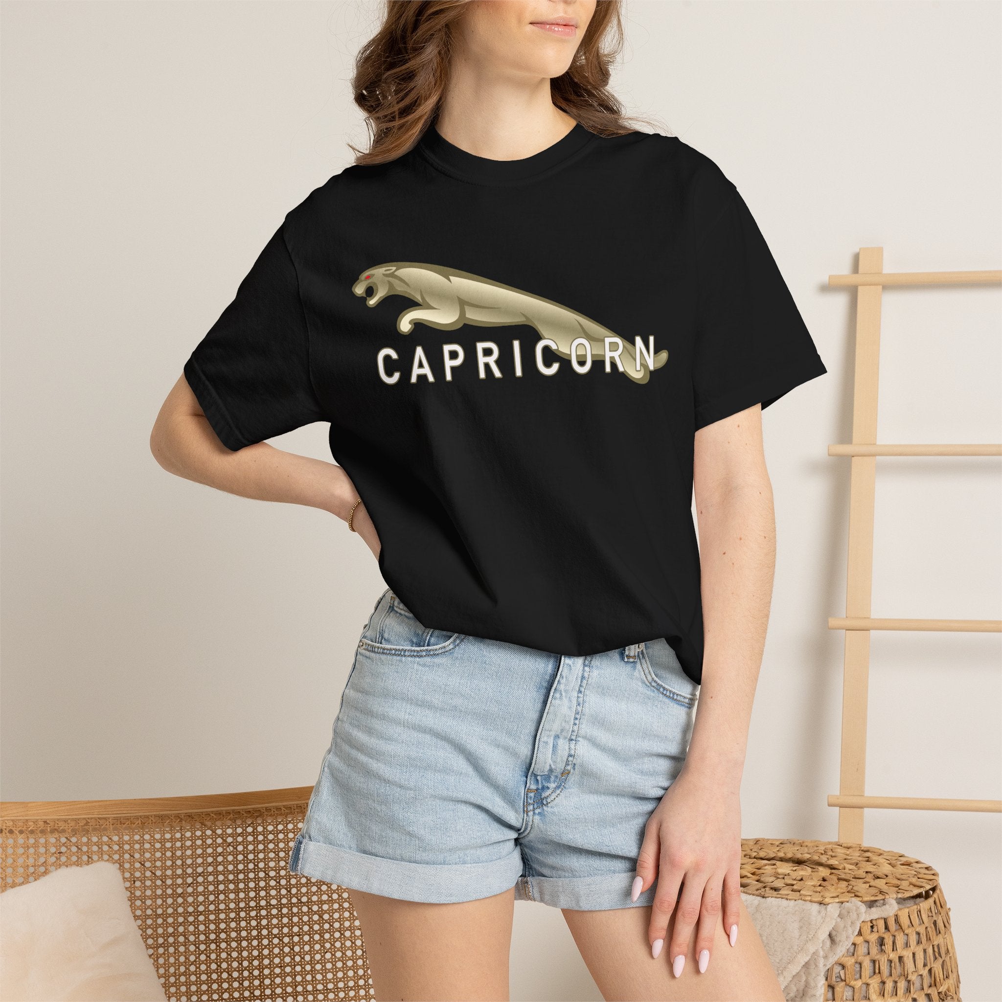 Capricorn (E) Jaguar Edition Heavyweight Box-Cut Tshirt