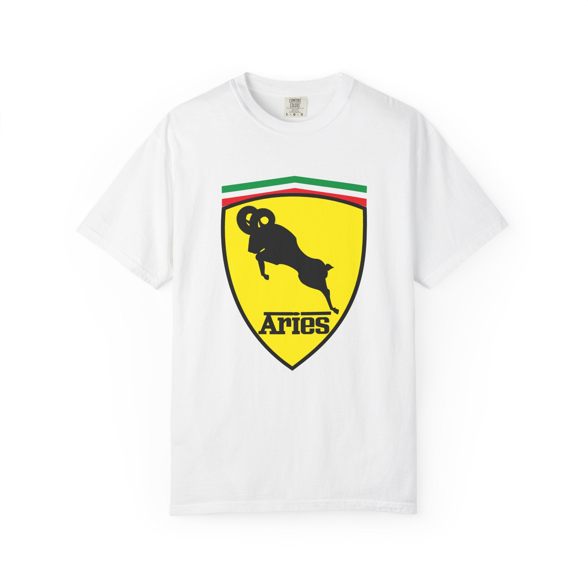Aries (E) Aries Ferrari Edition Heavyweight Box-Cut Tshirt