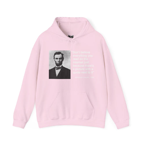 Abraham Lincoln Quote Hooded Sweatshirt