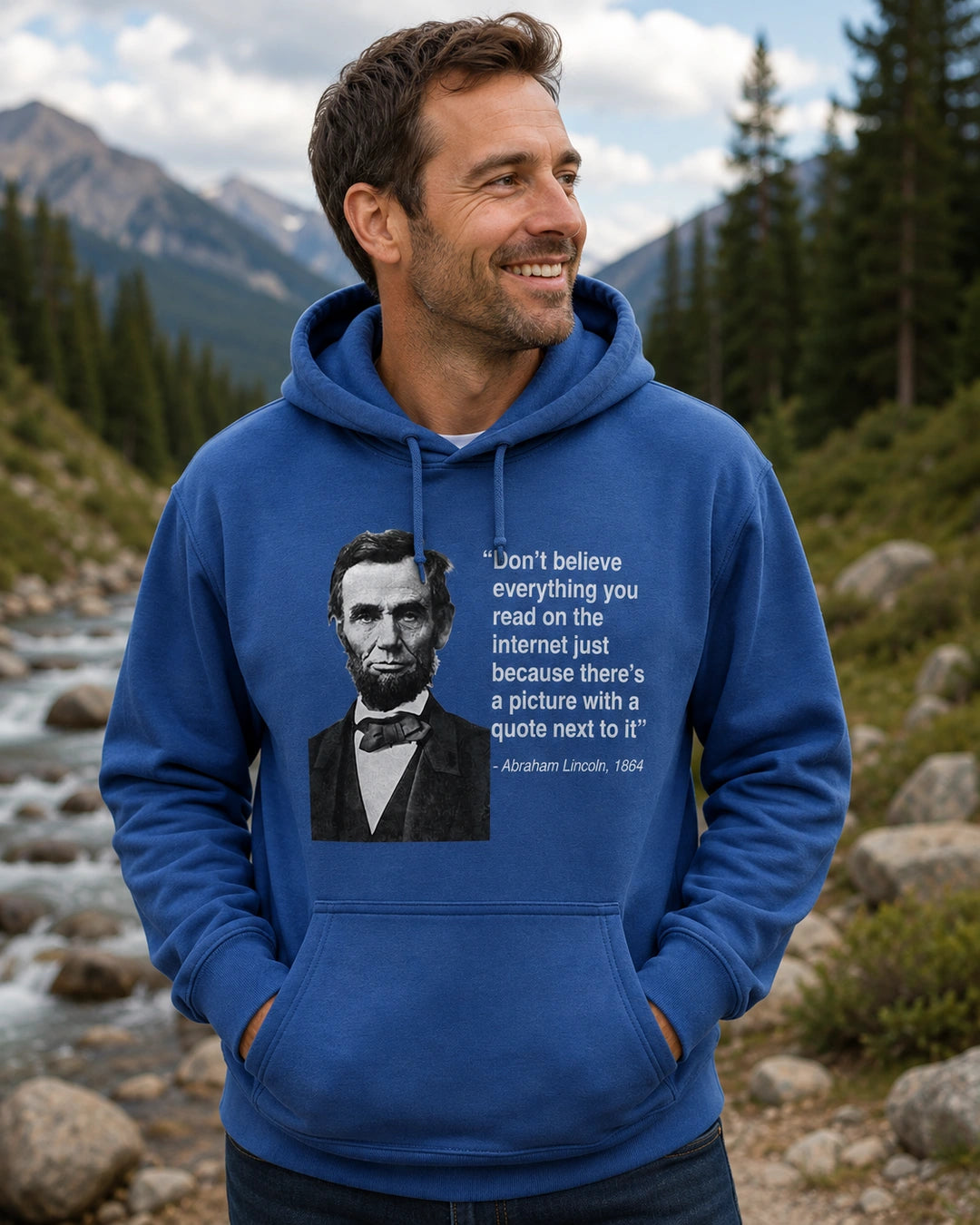 Abraham Lincoln Quote Hooded Sweatshirt