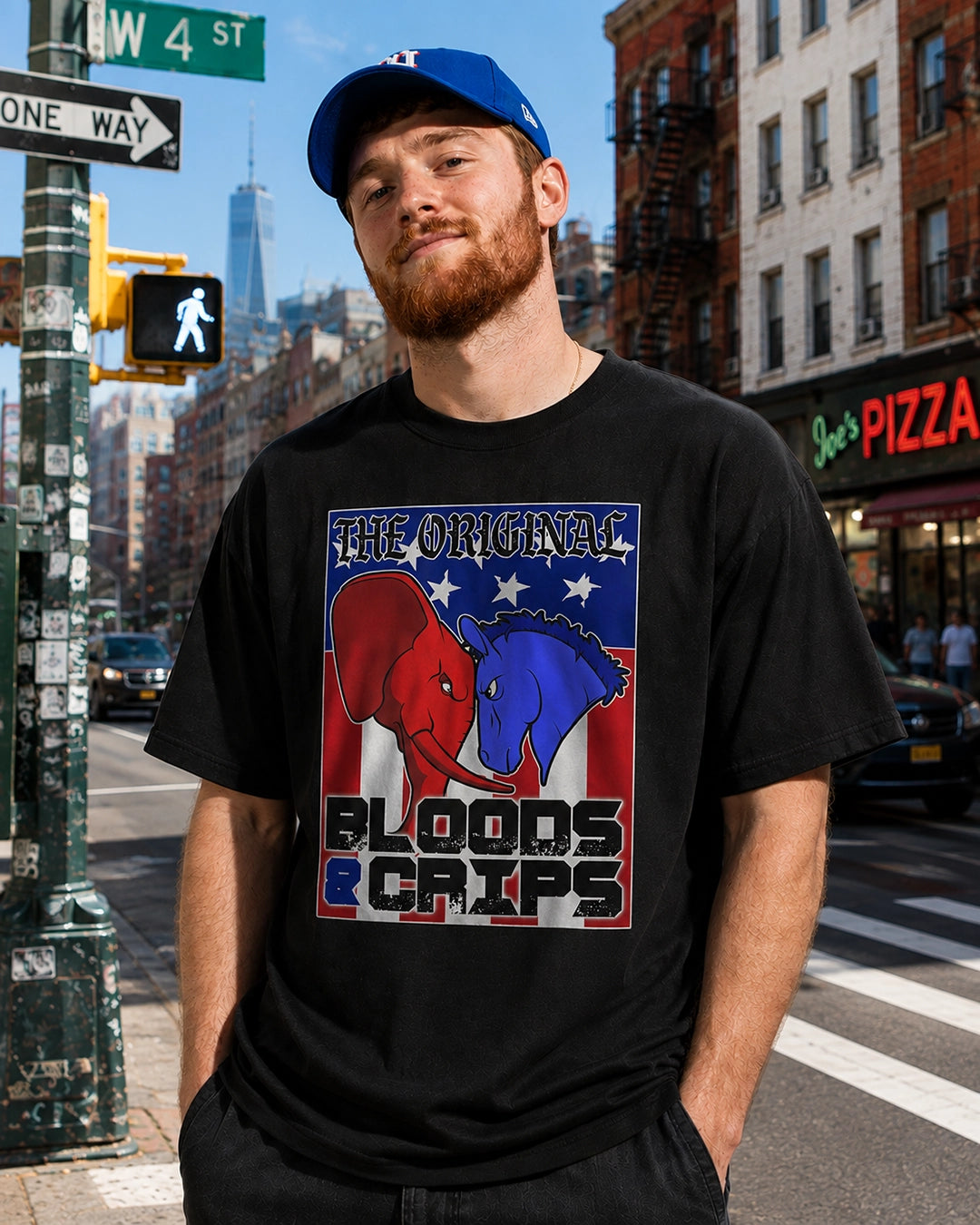 Bloods and Crips Heavyweight Box-Cut Tshirt