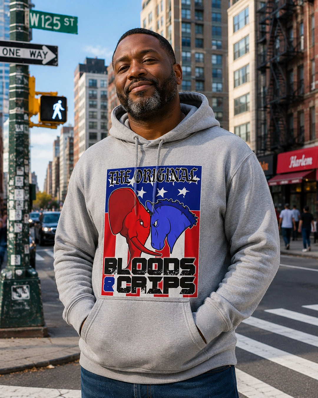 Bloods and Crips Hooded Sweatshirt