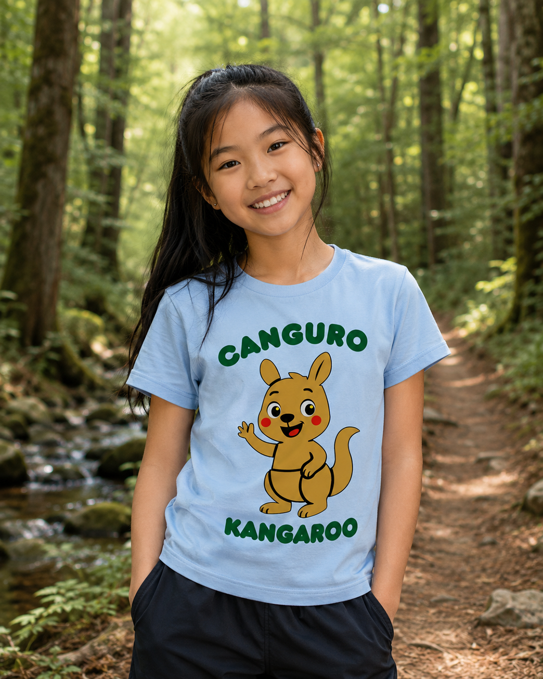 Canguro (Spanish) Kangaroo - Youth unisex soft t-shirt