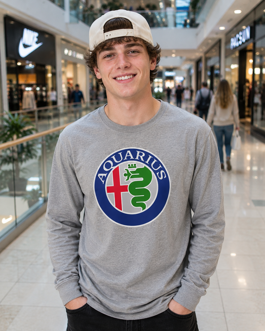 Aquarius (E) Alfa Romeo Edition Unisex Jersey Long Sleeve Tee