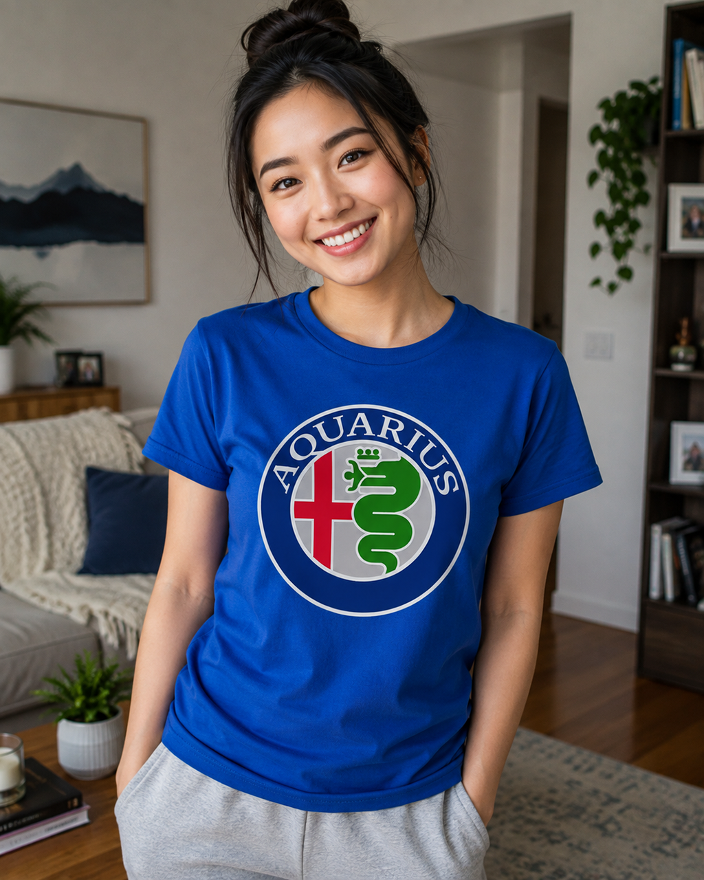 Aquarius (E) Alfa Romeo Edition Heavyweight Box-Cut Tshirt