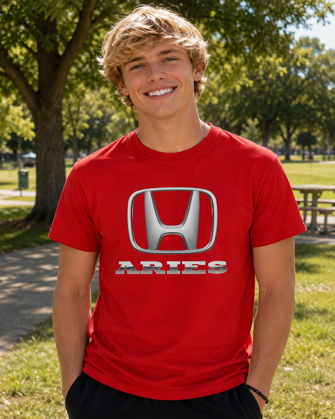 Aries (A) Honda Edition Heavyweight Box-Cut Tshirt