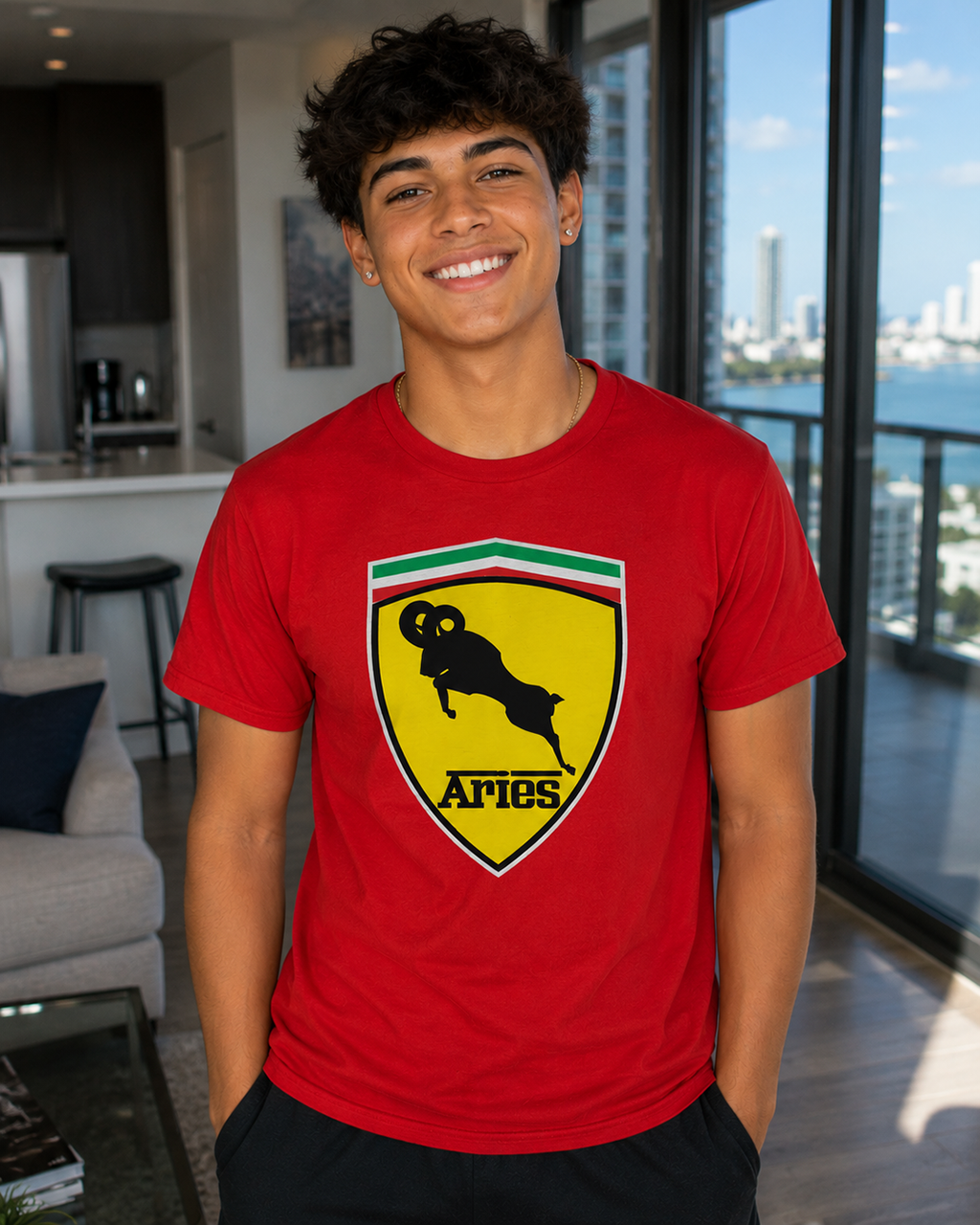 Aries (E) Ferrari Edition Unisex Soft Tshirt