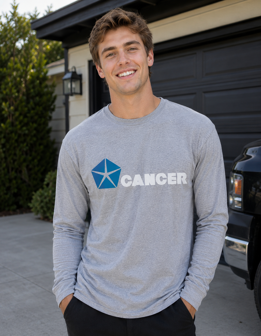 Cancer (D) Chrysler Edition Unisex Jersey Long Sleeve Tee