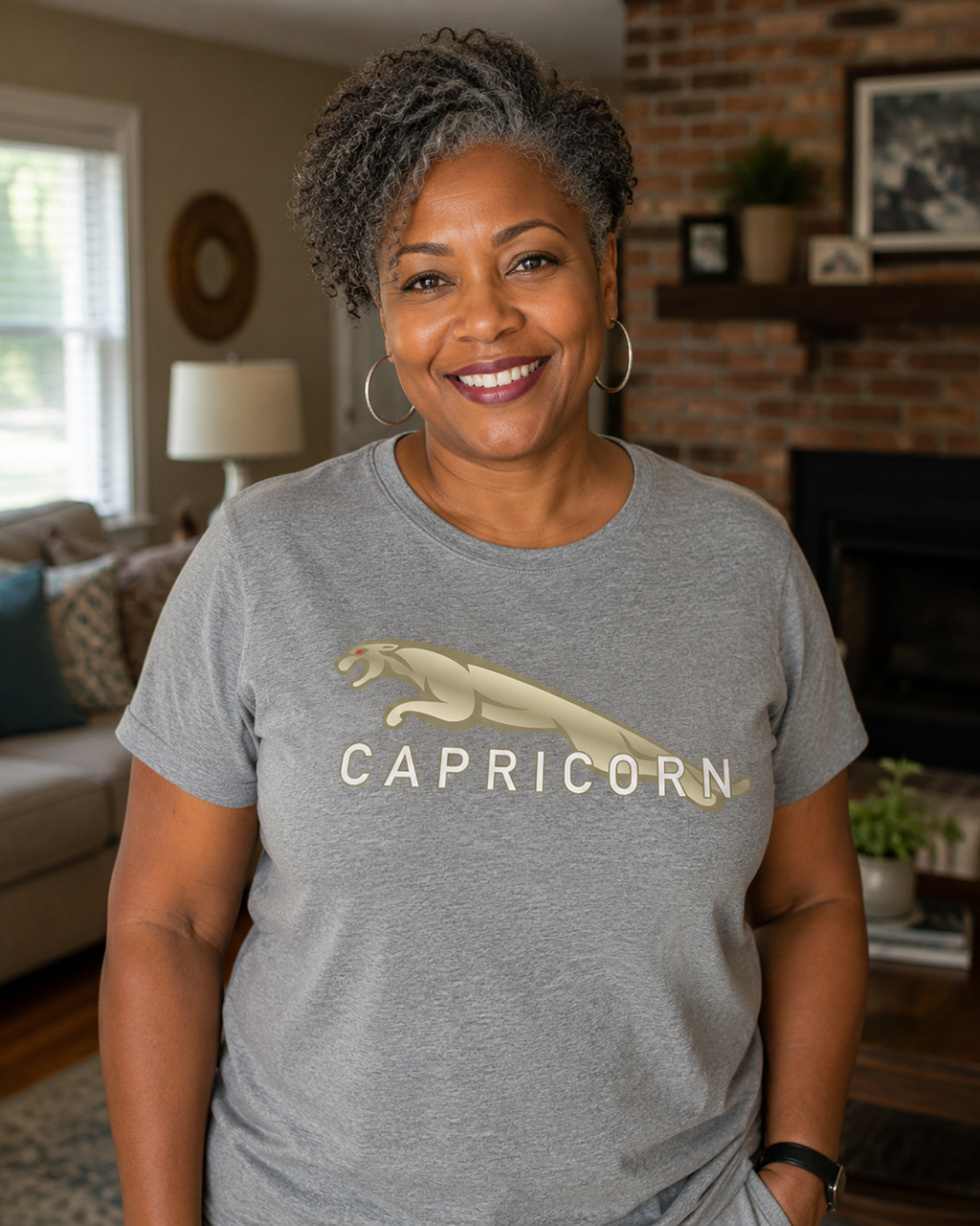 Capricorn (E) Jaguar Edition Heavyweight Box-Cut Tshirt