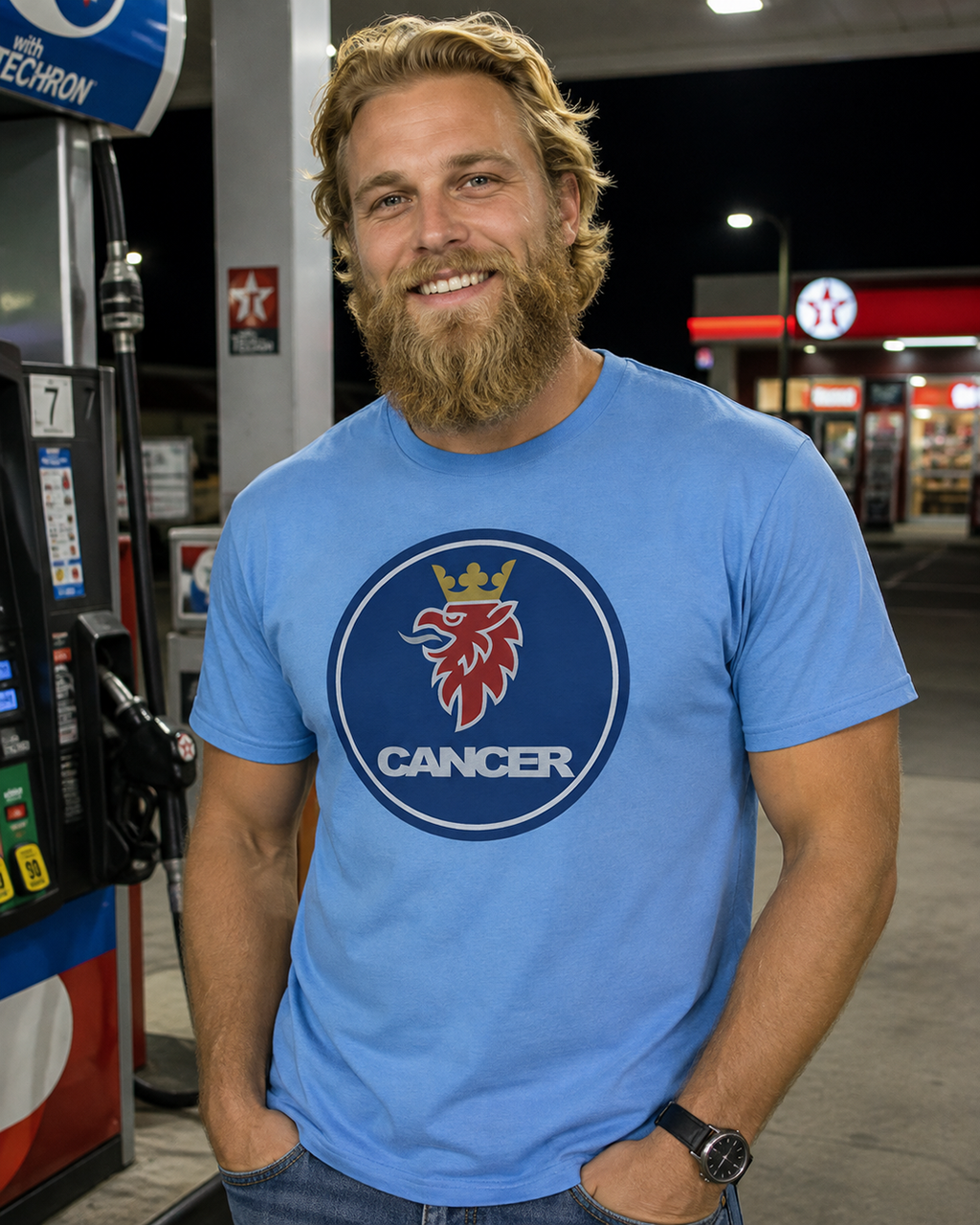 Cancer (E) Saab Edition Heavyweight Box-Cut Tshirt