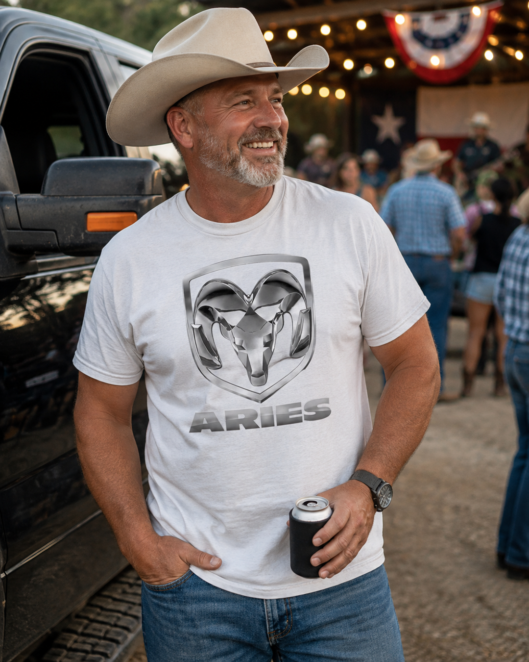 Aries (D) Dodge Ram Edition Heavyweight Box-Cut Tshirt