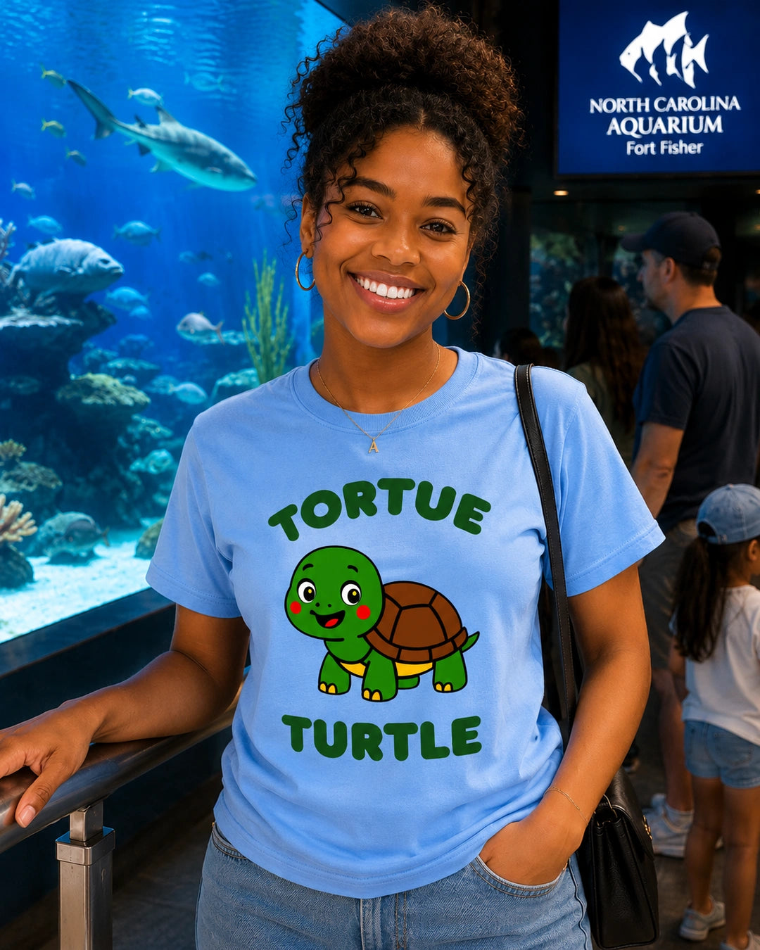 Tortue (French) Turtle - Adult unisex soft t-shirt