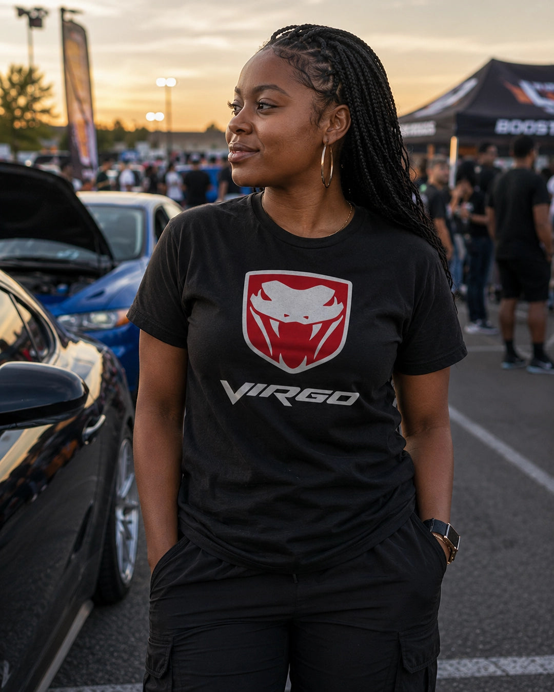 Virgo (D) Dodge Viper Edition Heavyweight Box-Cut Tshirt