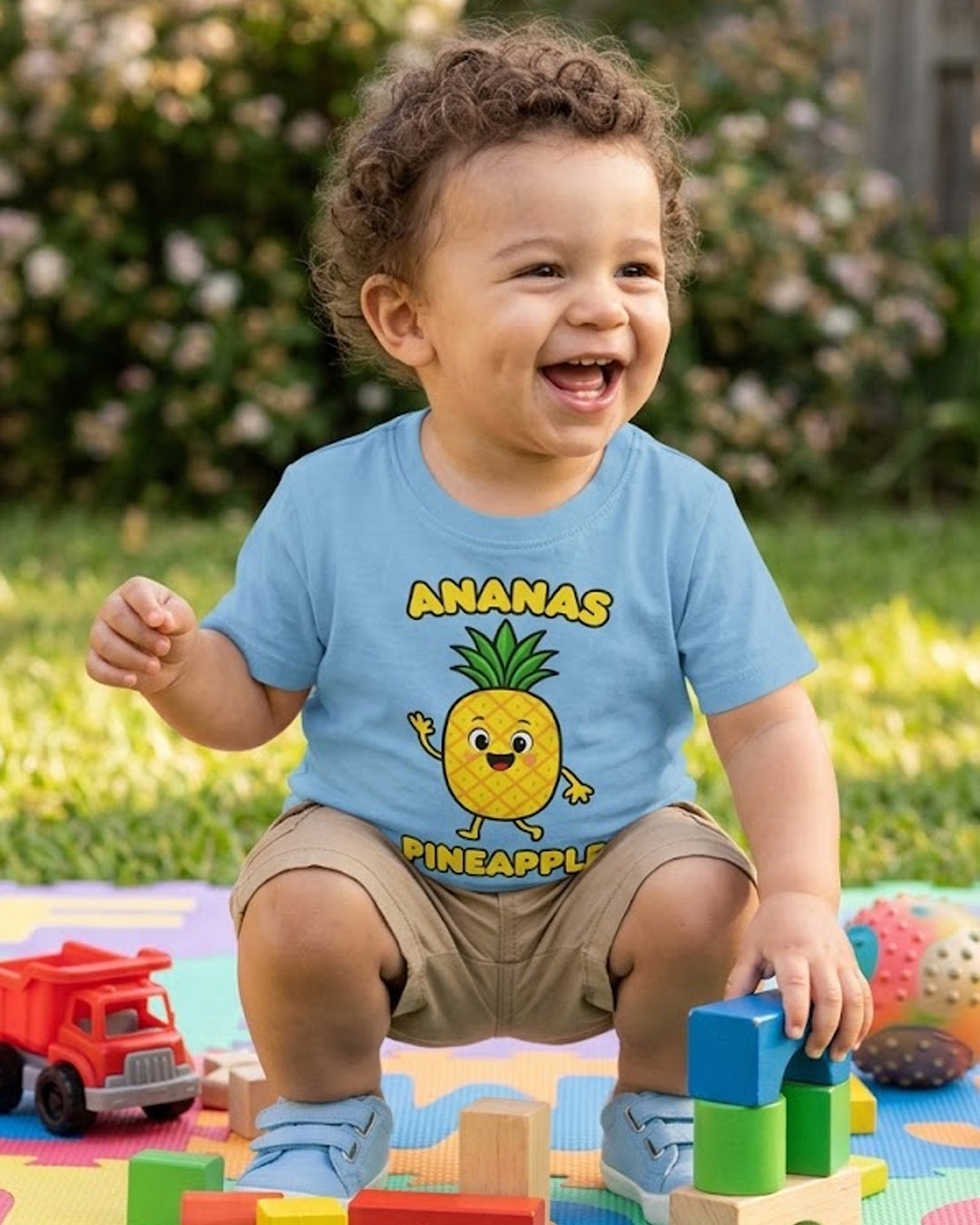 Ananas (French) Pineapple - Toddler soft t-shirt