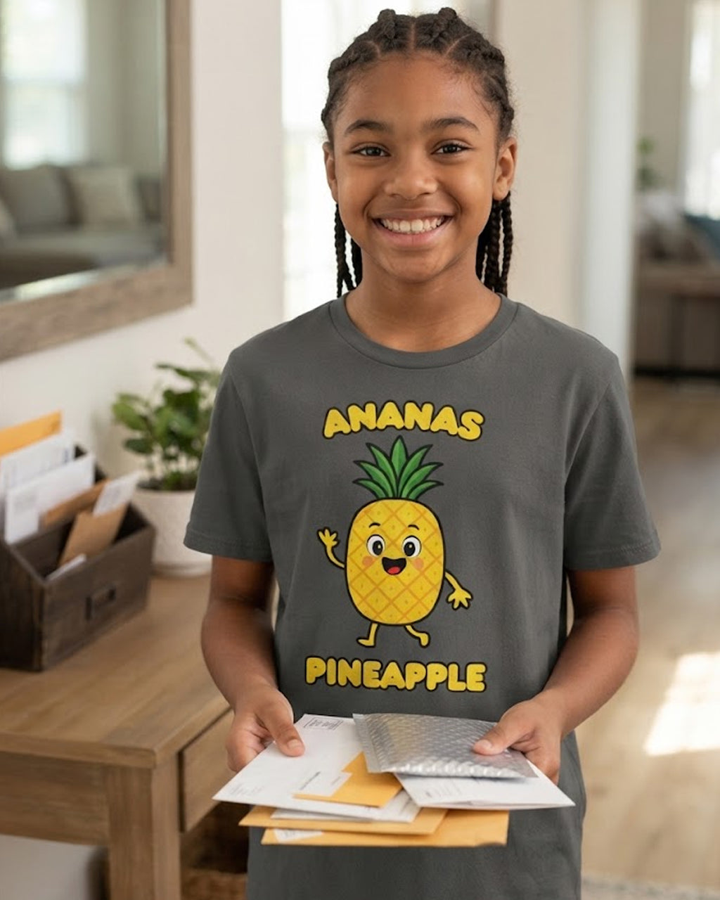 Ananas (French) Pineapple - Youth soft t-shirt
