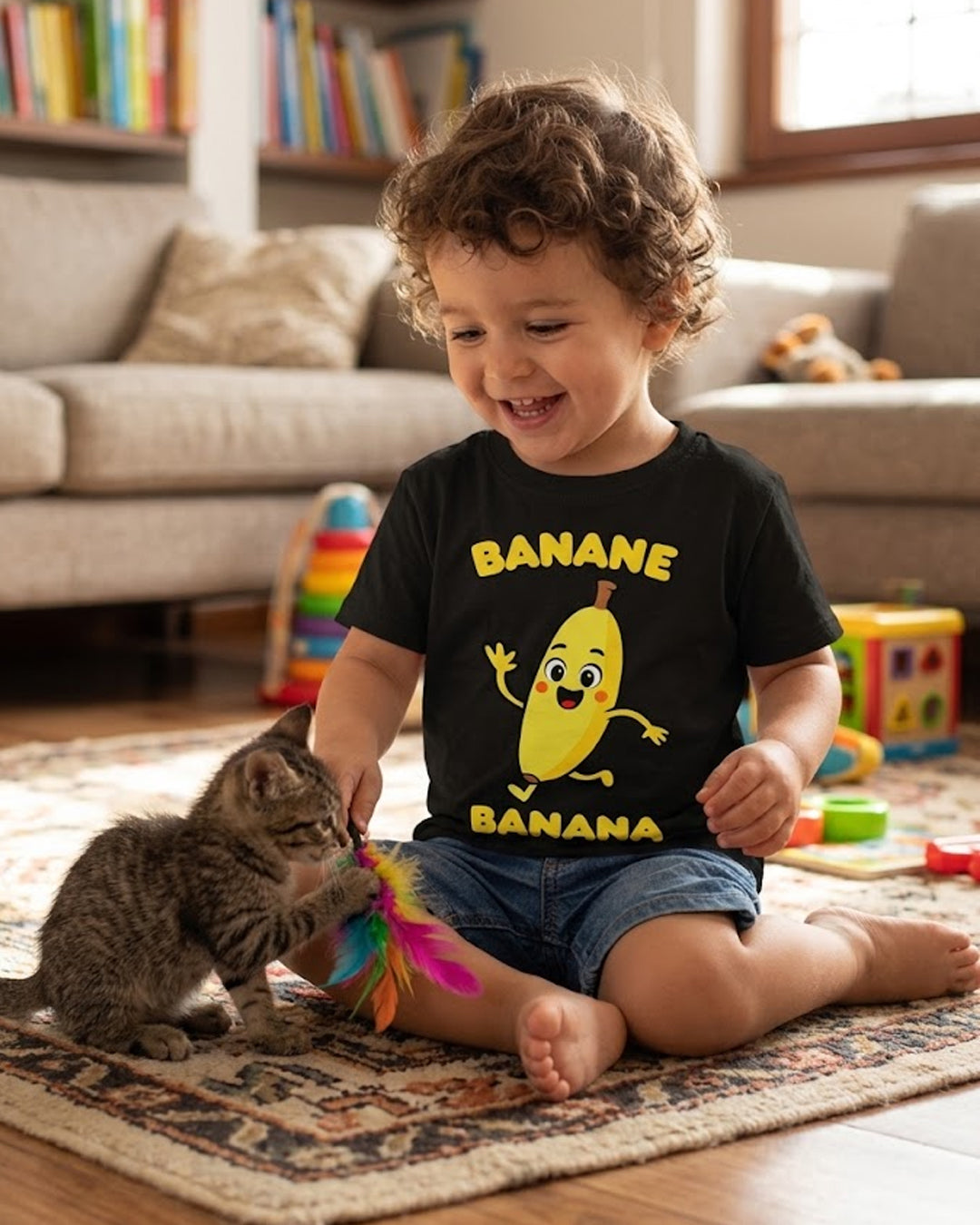 Banane (French) Banana - Toddler soft t-shirt