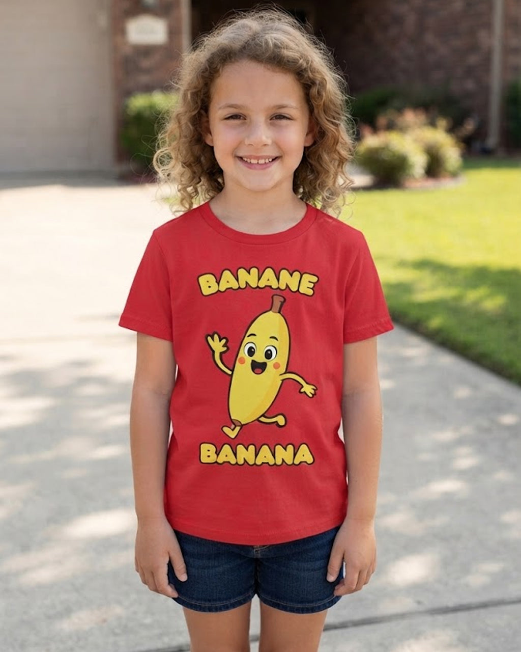 Banane (French) Banana - Youth unisex soft t-shirt