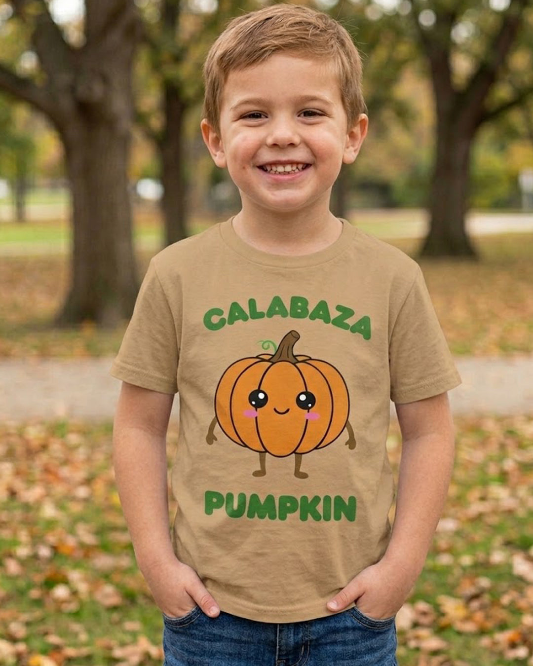 Calabaza (Spanish) Pumpkin - Youth unisex soft tshirt