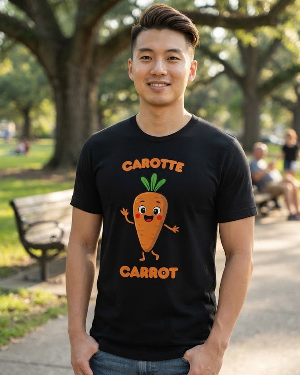 Carotte (French) Carrot - Adult unisex soft t-shirt