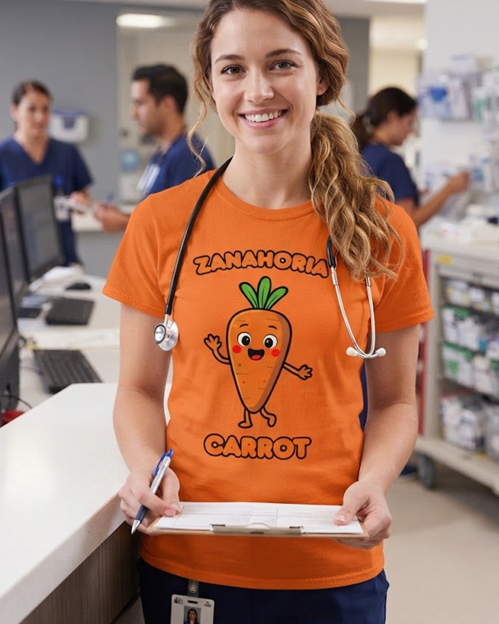 Zanahoria (Spanish) Carrot - Adult unisex soft t-shirt