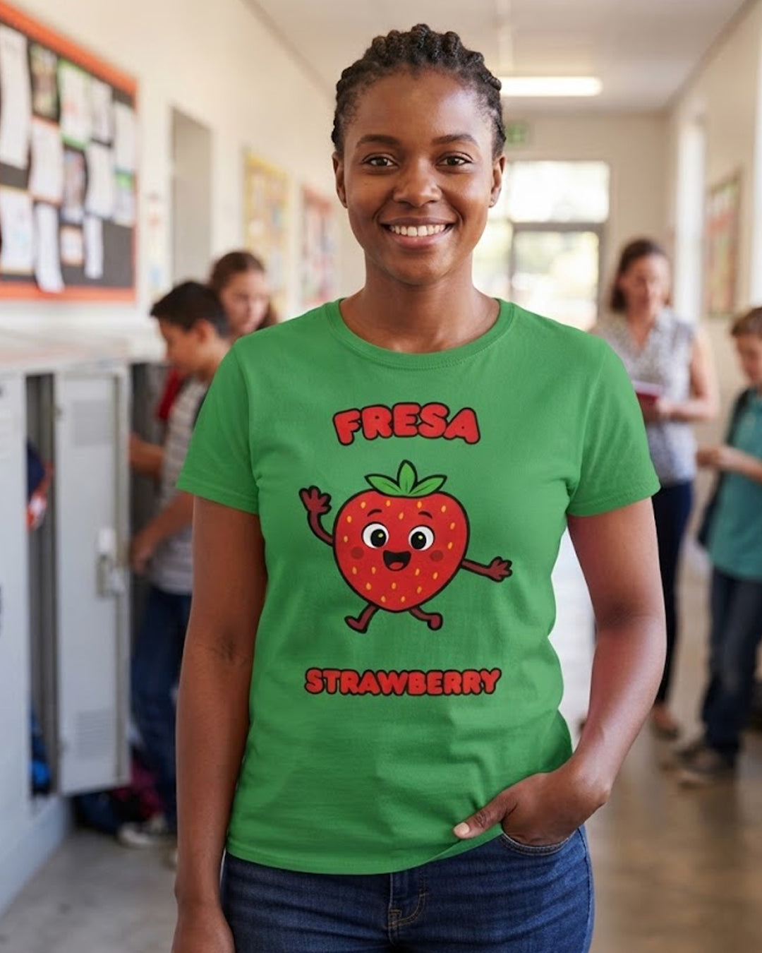 Fresa (Spanish) Strawberry - Adult unisex soft t-shirt