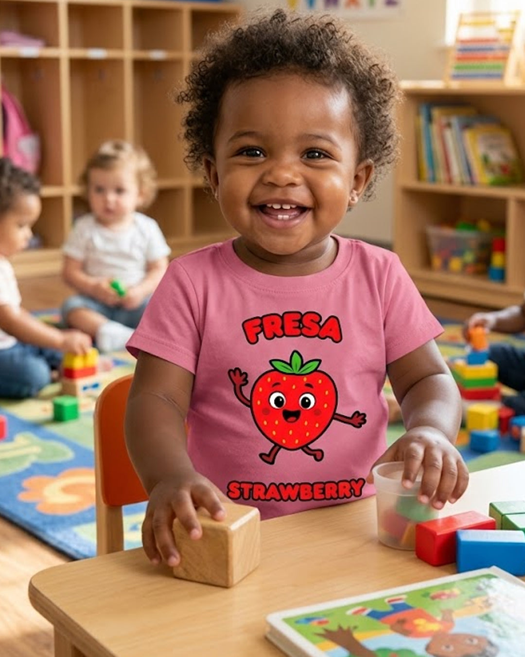 Fresa (Spanish) Strawberry - Toddler soft t-shirt