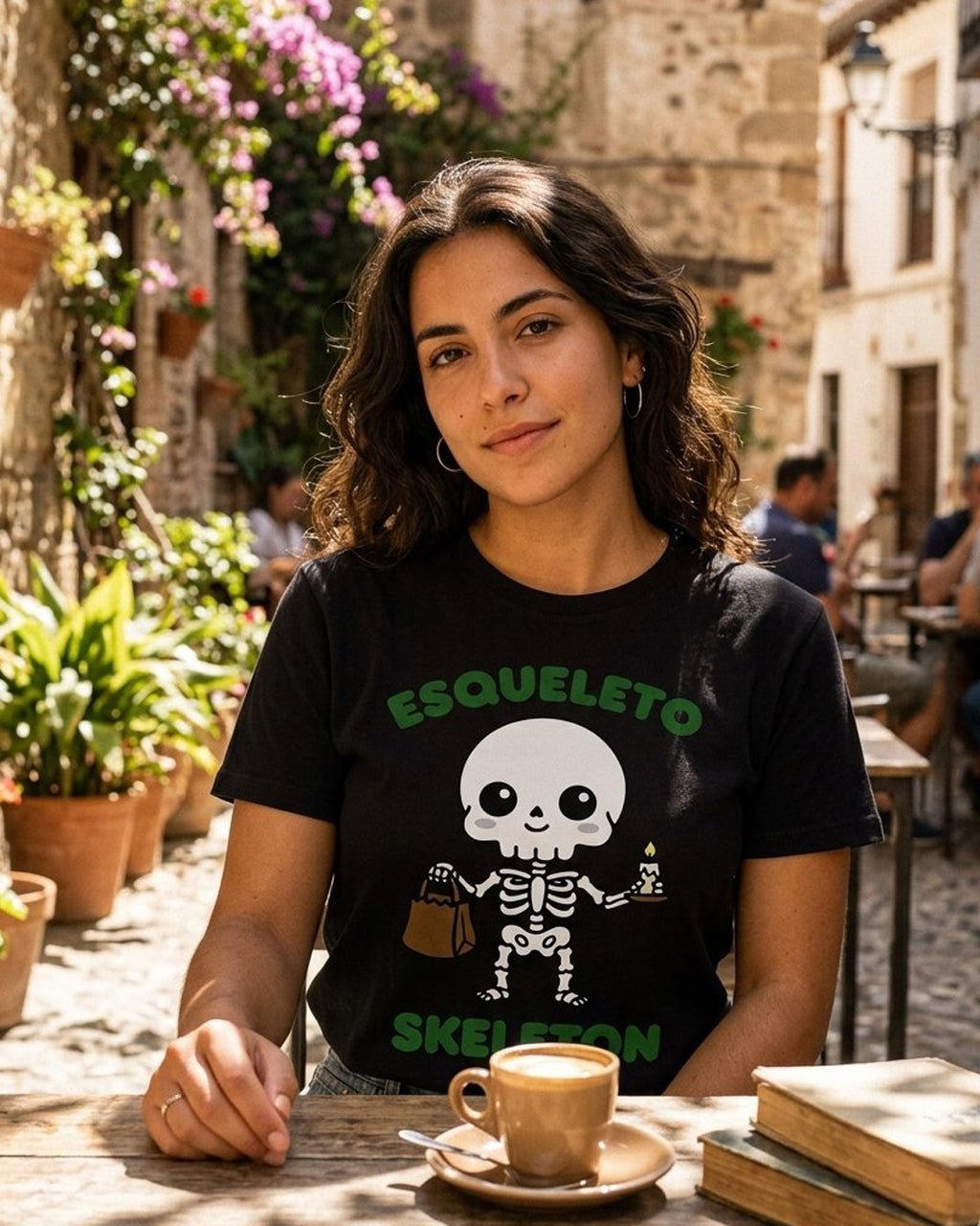 Esqueleto (Spanish) Skeleton - Adult unisex soft t-shirt