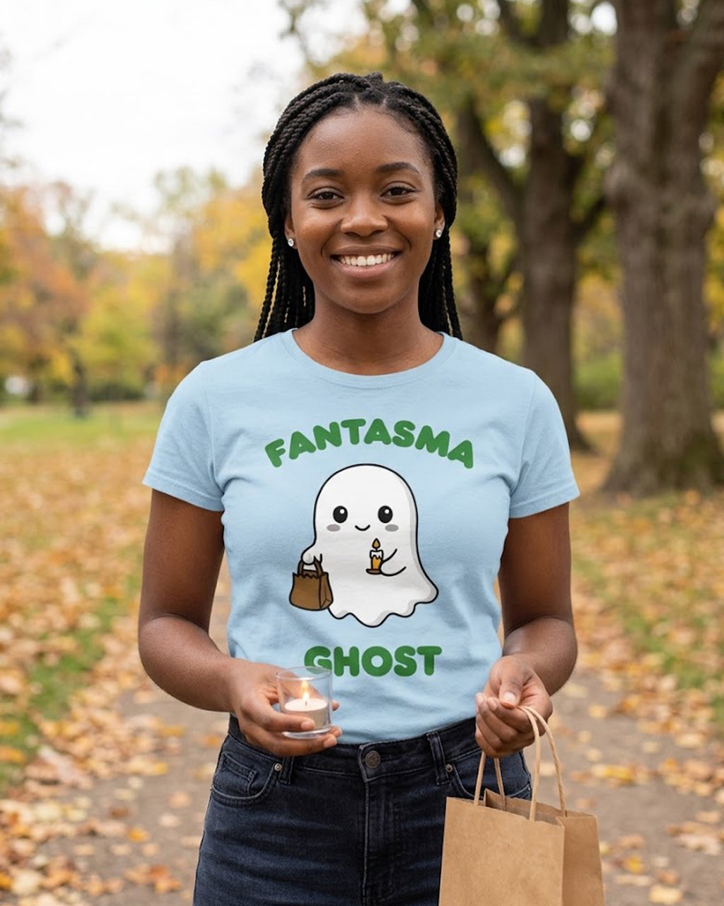 Fantasma (Spanish) Ghost - Adult unisex soft t-shirt