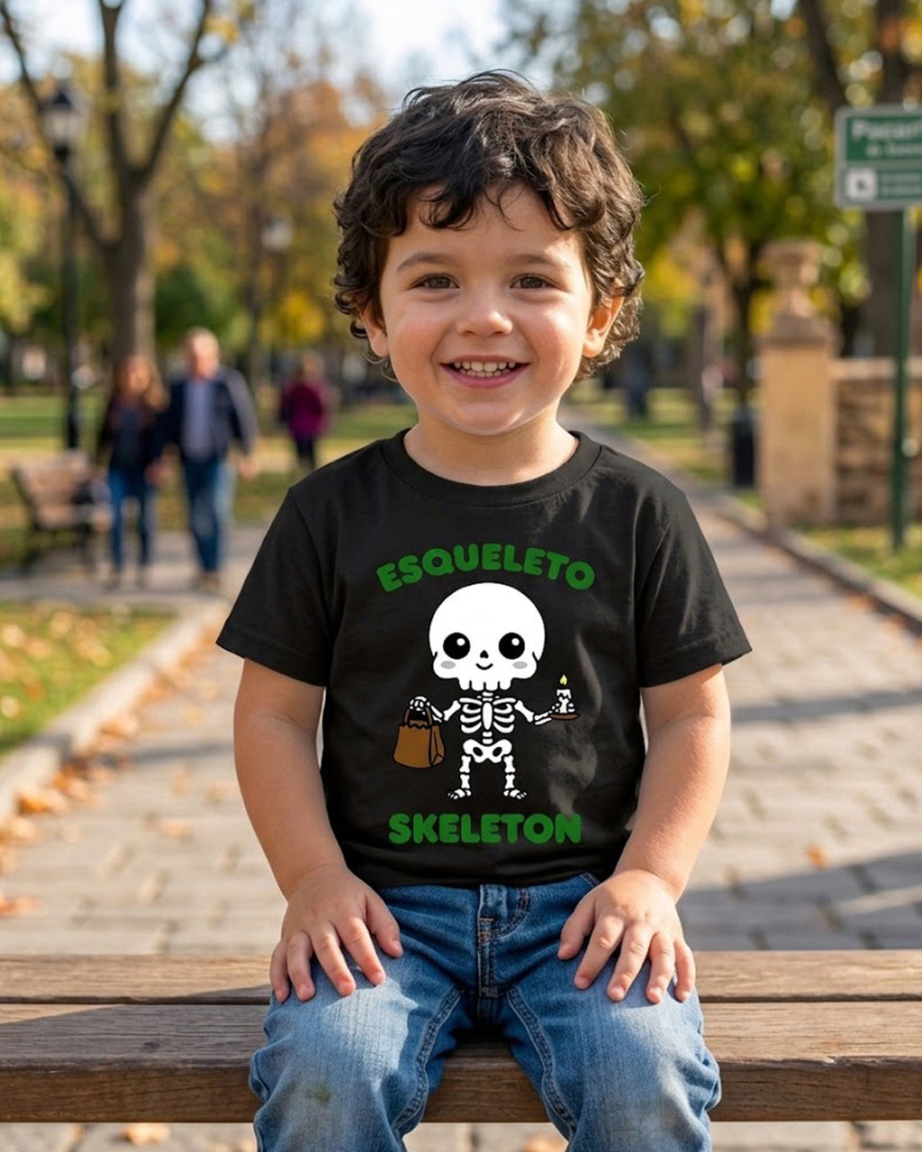 Esqueleto (Spanish) Skeleton - Toddler soft t-shirt