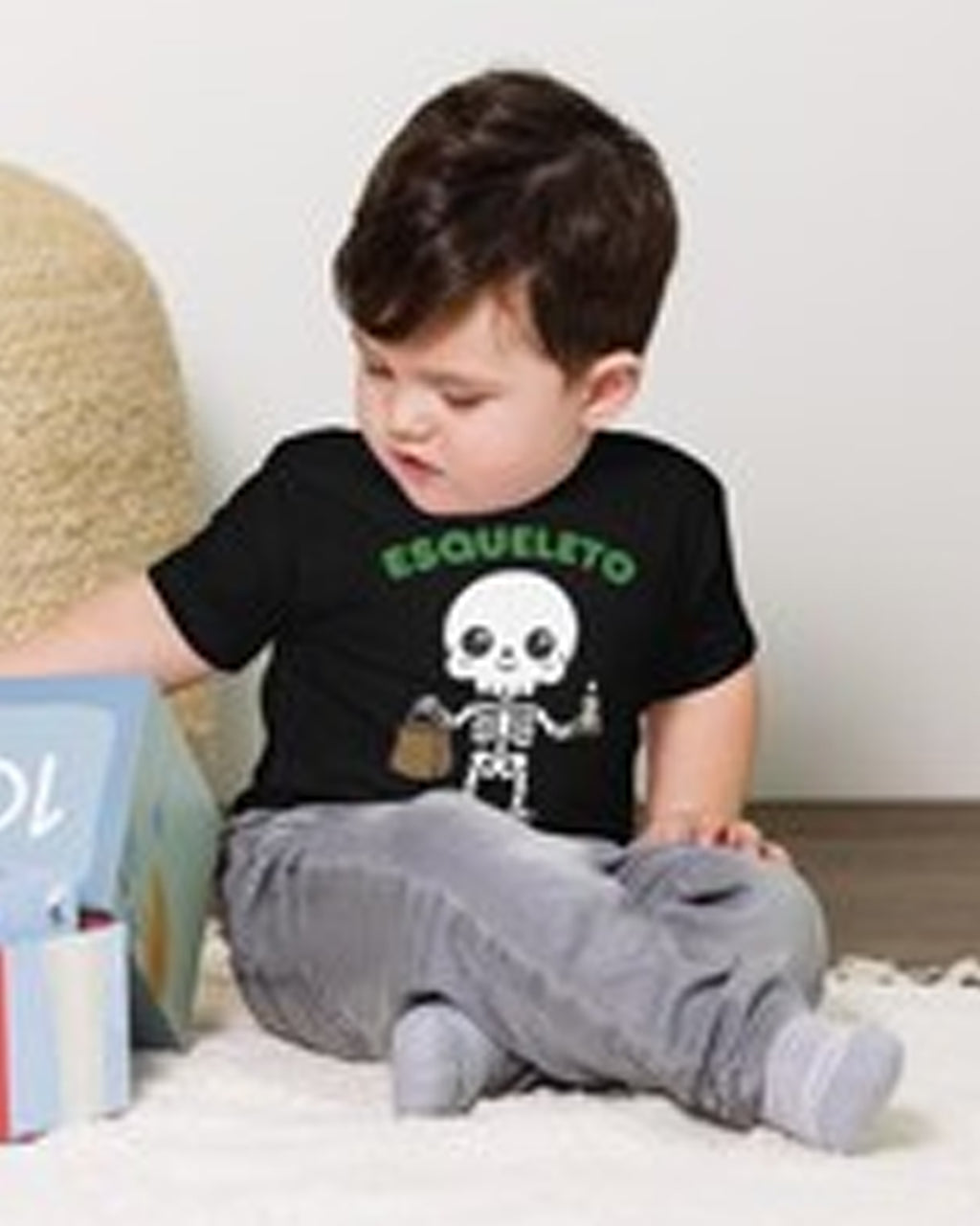 Esqueleto (Spanish) Skeleton - Toddler soft t-shirt