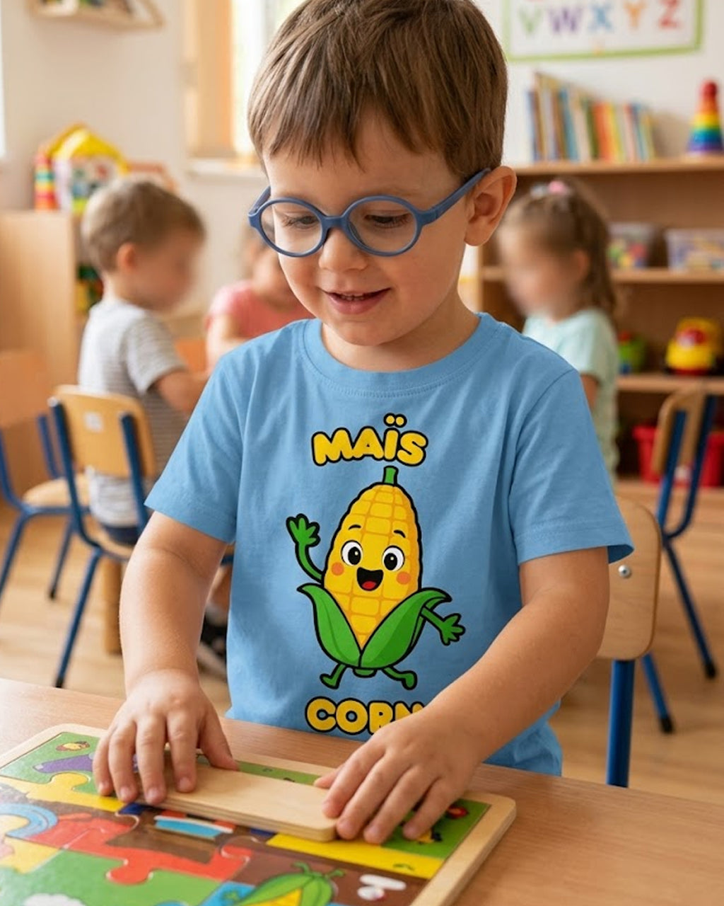 Mais (French) Corn - Toddler soft t-shirt