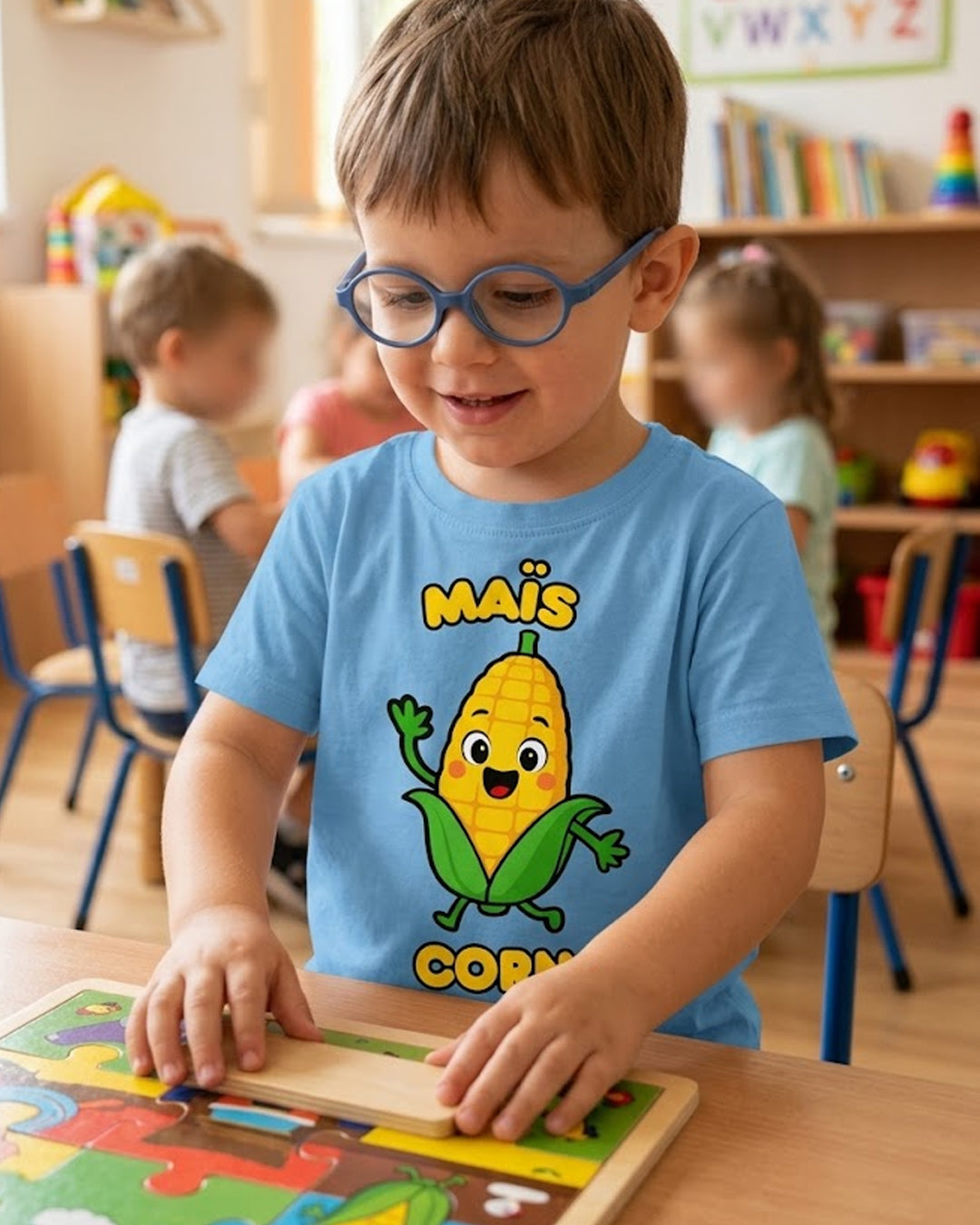 Mais (French) Corn - Toddler soft t-shirt