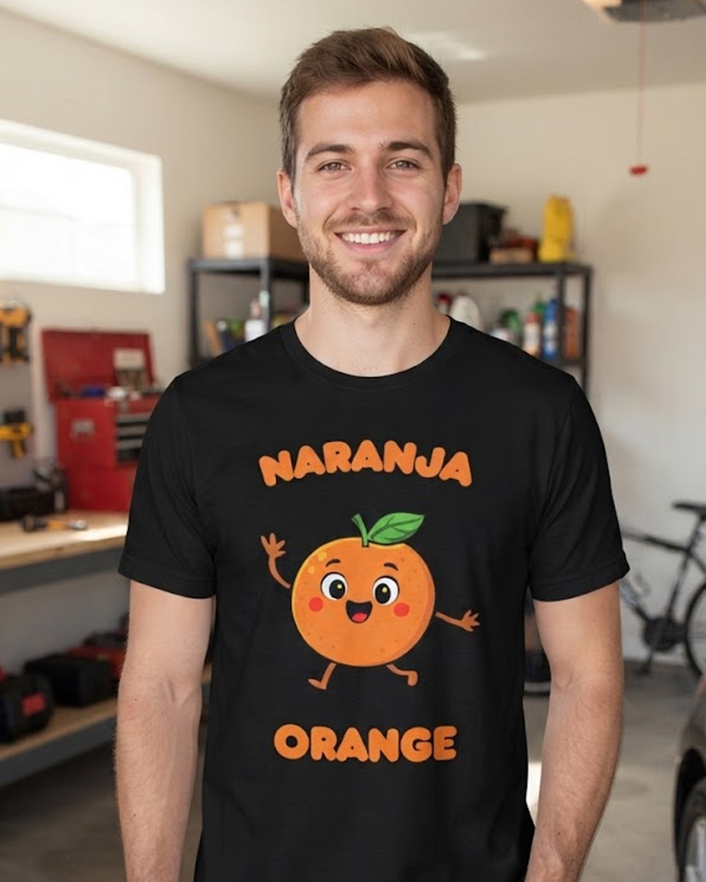 Naranja (Spanish) Orange - Adult unisex soft t-shirt