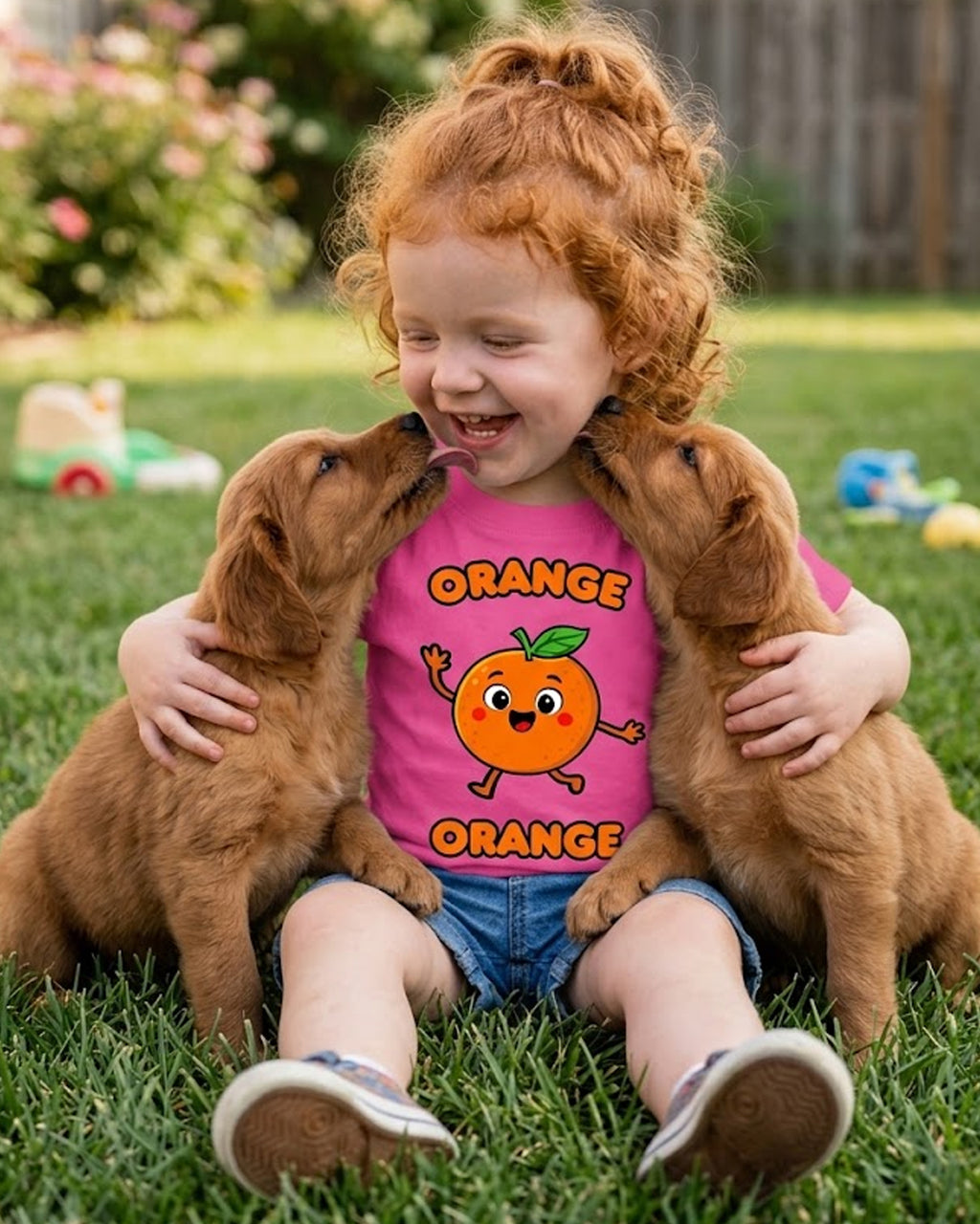 Orange (French) Orange - Toddler soft t-shirt