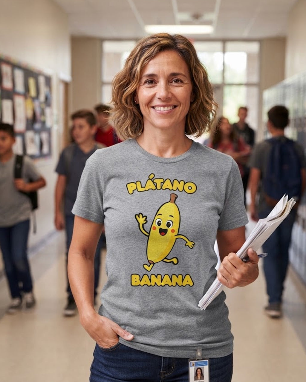 Platano (Spanish) Banana - Adult unisex soft t-shirt